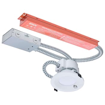 SATCO 4" LED Commercial Downlight, Select Cct/Watt, Integrated Emergency Driver
