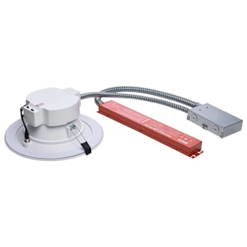 SATCO 8" LED Commercial Downlight, Select Cct/Watt, Integrated Emergency Driver