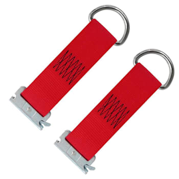 Snap-Loc 2 X 9 In. E-Track D-Ring Tie-Down Strap Package Of 2