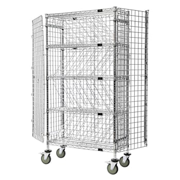 Image for Quantum Storage Systems Bulk Wine Wire Security Unit Stationary Chrome from HD Supply