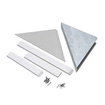 Palisade Vinyl Corner Shower Seat, 24.75" X 12.25", Iced Pewter