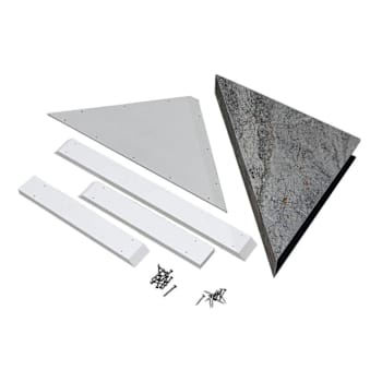 Palisade Vinyl Corner Shower Seat, 24.75" X 12.25", Spanish Marble