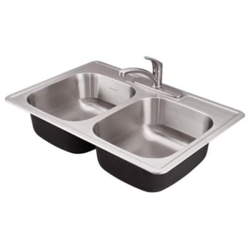 Image for American Standard® ColonyPro™ Double Bowl Stainless Steel Sink Kit 33 x 22 x 6" from HD Supply