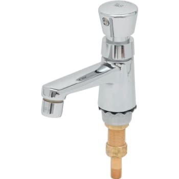 Image for T & S® Metering Faucet, 2.2 GPM, 0.875" Spout, Polished Chrome from HD Supply