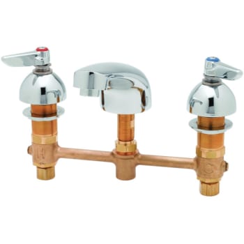 T S Widespread Lavatory Faucet 2 2 Gpm 2 Spout 8 Center