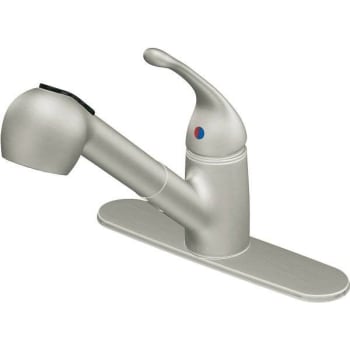 Image for Cleveland Faucet Group® Capstone™ Pull-Out Kitchen Faucet, 1.5 GPM, Stainless Steel, 1 Handle from HD Supply