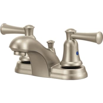 Cleveland Faucet Group® Capstone™ 2 Handle Lavatory Faucet With Pop-Up, 1.2 GPM, Brushed Nickel