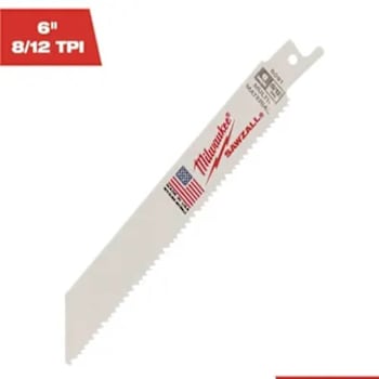 Image for Milwaukee 6" Multi-Material Sawzall Recprocating Saw Blades from HD Supply