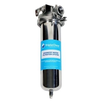 Triple Clear Water Solutions Stainless Steel Housing Vessel For 10" Filters