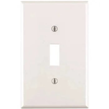 Image for Leviton Toggle Nylon Wall Plate White 1 Ea from HD Supply