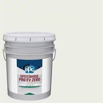 PPG Speedhide Pro-Ev Zero Interior Latex, Flat, Gypsum, 5 Gallon