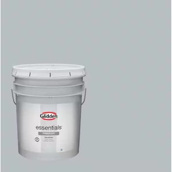 Glidden Essentials Interior Latex, Flat, Gray Frost, 5 Gallon