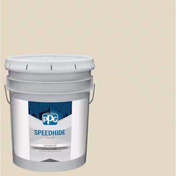 PPG Speedhide Interior Latex, Semi-Gloss, Bone White, 5 Gallon