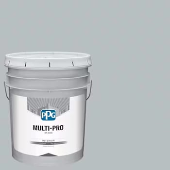 PPG Multi-Pro Wall & Ceiling Interior Latex, Eggshell, Gray Frost, 5 Gallon
