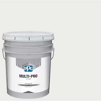 PPG Multi-Pro Wall & Ceiling Interior Latex, Flat, Commercial White, 5 Gallon