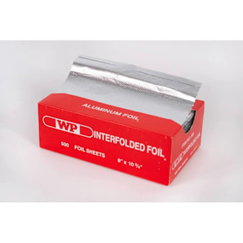 Western Plastic Aluminum Foil Pop-Up Sheets 9 X 10.75 Case Of 6