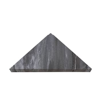 Palisade Vinyl Corner Shower Shelf, 14.56" X 7.12", Hermitage Granite