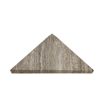 Palisade Vinyl Corner Shower Shelf, 14.56" X 7.12", Grecian Earth