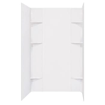 E.l. Mustee Durawall 40x60x71-1/2" 5-Piece Easy Up Alcove White Shower Surround