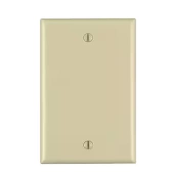 Image for Leviton 1-Gang Ivory Blank Plate Nylon Standard Wall Plate from HD Supply