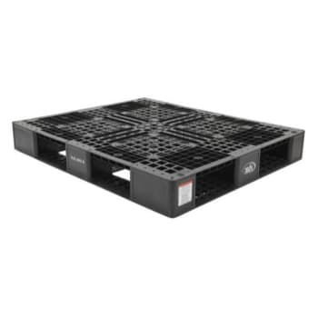 Image for Vestil Black Polyethylene Pallet With 4 Way Entry 6600lbs Capacity from HD Supply