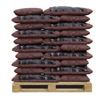 Groundsmart 75 cu. ft. Red Shredded Rubber Mulch Pallet Of 50