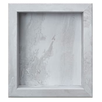 Palisade Shower Niche Insert, 15.5" X 17.5" X 3.75", Iced Pewter