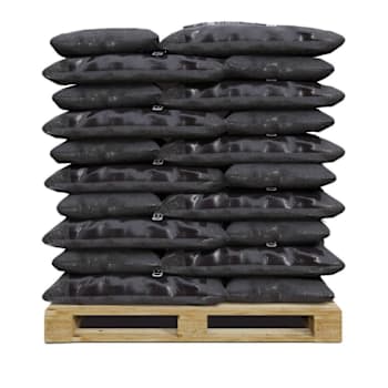 Groundsmart 75 cu. ft. Brown Shredded Rubber Mulch Pallet Of 50