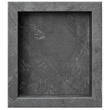 Palisade Shower Niche Insert, 15.5" X 17.5" X 3.75", Cracked Slate