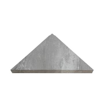 Palisade Vinyl Corner Shower Shelf, 14.56" X 7.12", Smoky Sky