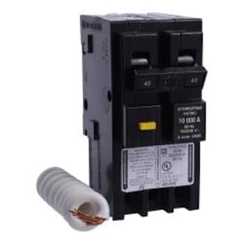 Image for Schneider Homeline Gfci Miniature Circuit Breaker, 40 a, 2-Pole from HD Supply