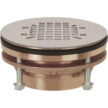 Image for Sioux Chief Jackrabbit 2" Brass Compression Jacking-Bolt Shower Drain 4-1/4" from HD Supply