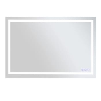 Image for Easly 26"W X 38"H LED Light Anti-Fog Rectangular Frameless Wall Vanity Mirror from HD Supply