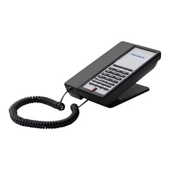 Teledex E200 2 Line Corded Phone - 4 Gsk - Black