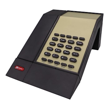 Teledex M2035 2 Line 1.9 Ghz USB Cordless Phone, Black, 5 Guest Service Keys