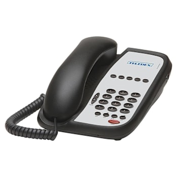 Teledex Iseries A105 Black, 1l Corded Phone With 5 Gsk