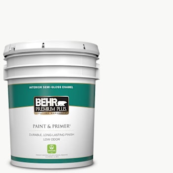 Image for Behr Medium Base Semi-Gloss Enamel Low Odor Interior Paint & Primer, 5 Gallon from HD Supply
