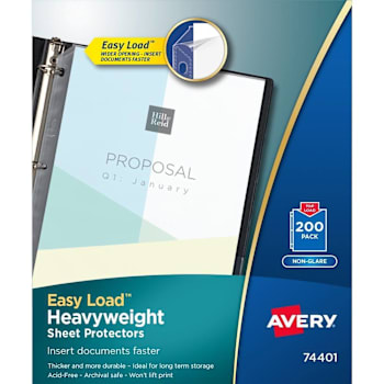 Avery® Non-Glare Heavyweight Sheet Protectors Package Of 200