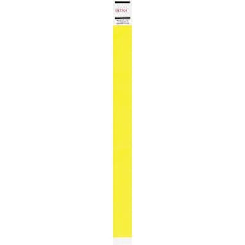 Advantus Neon Tyvek Wristbands - Neon Yellow Package Of 500