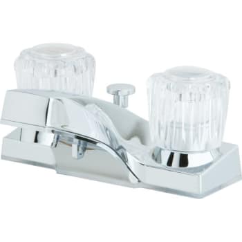 Pfister® Pfirst™ 2-Handle Lavatory Faucet w/ 1.2 GPM, Acrylic Knobs in Chrome