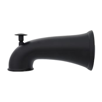 Image for Danco 6 In. Decorative Tub Spout With Pull Up Diverter In Matte Black from HD Supply