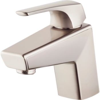 Image for Pfister Arkitek Single Handle Bathroom Faucet Brushed Nickel, Push & Seal Drain from HD Supply