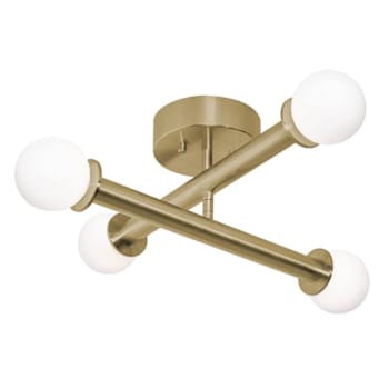 Image for Afx Lane 20" LED Flush Mount Light Antique Brass 120-277v 27/30/35/40/50k from HD Supply
