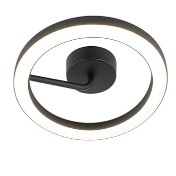 Image for Afx One 18" LED Flush Mount Black 120-277v 27/30/35/40/50k from HD Supply