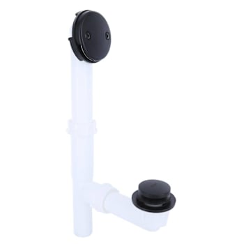 Danco Touch-Toe Tub Drain Kit With Matte Black Trim