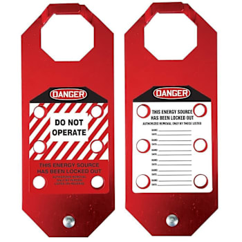 Accuform Danger Do Not Operate Aluma-Tag Hasp