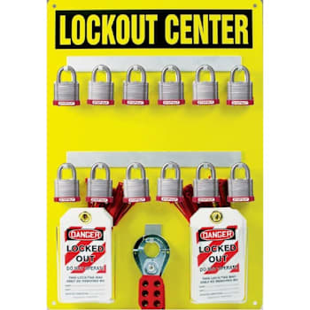 Accuform Lockout Center Board Kit 12 Padlock Capacity