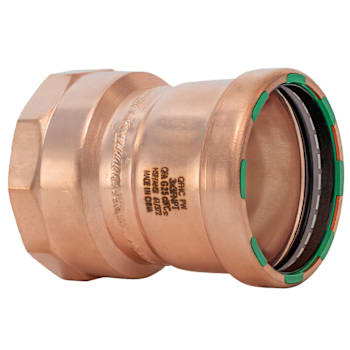 Quickfitting Surepress™ 3" Press X 3" Fnpt Copper Female Adapter