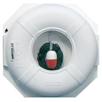 Jim Buoy 5050 Series 60 Ft. X 5 In. Life Ring Cabinet In White