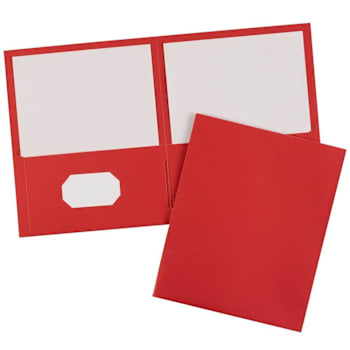 Avery® Two Pocket Folder Red Package Of 25